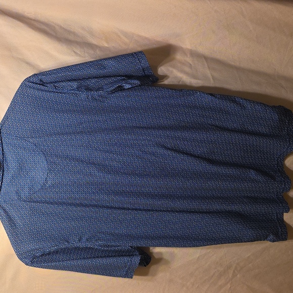 Straight Down Blue Patterned Shirt Mens Medium (Matt #30) - Picture 6 of 6